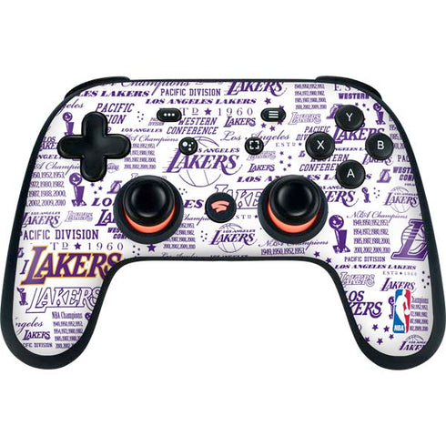 NBA LA Lakers Historic Blast Google Stadia Controller Skin